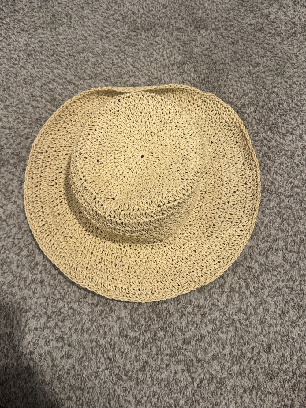 Universal Thread Beige Woven Straw Sun Hat